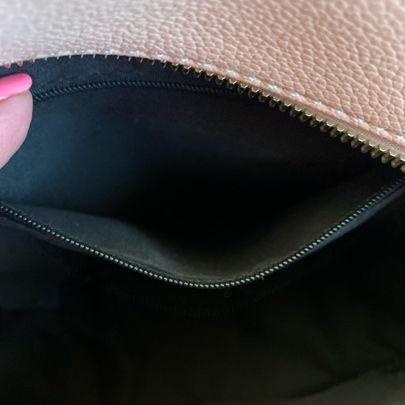 Dusty Pink Faux Leather Small Quilted Backpack NWOT - Picture 10 of 13